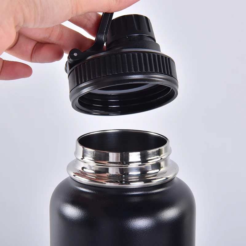 Branded Hot and Cold Function Drink Mug Stainless Steel Thermal Tumbler Double Walled 18Oz Rainbow Skinny Water Bottle With Lid