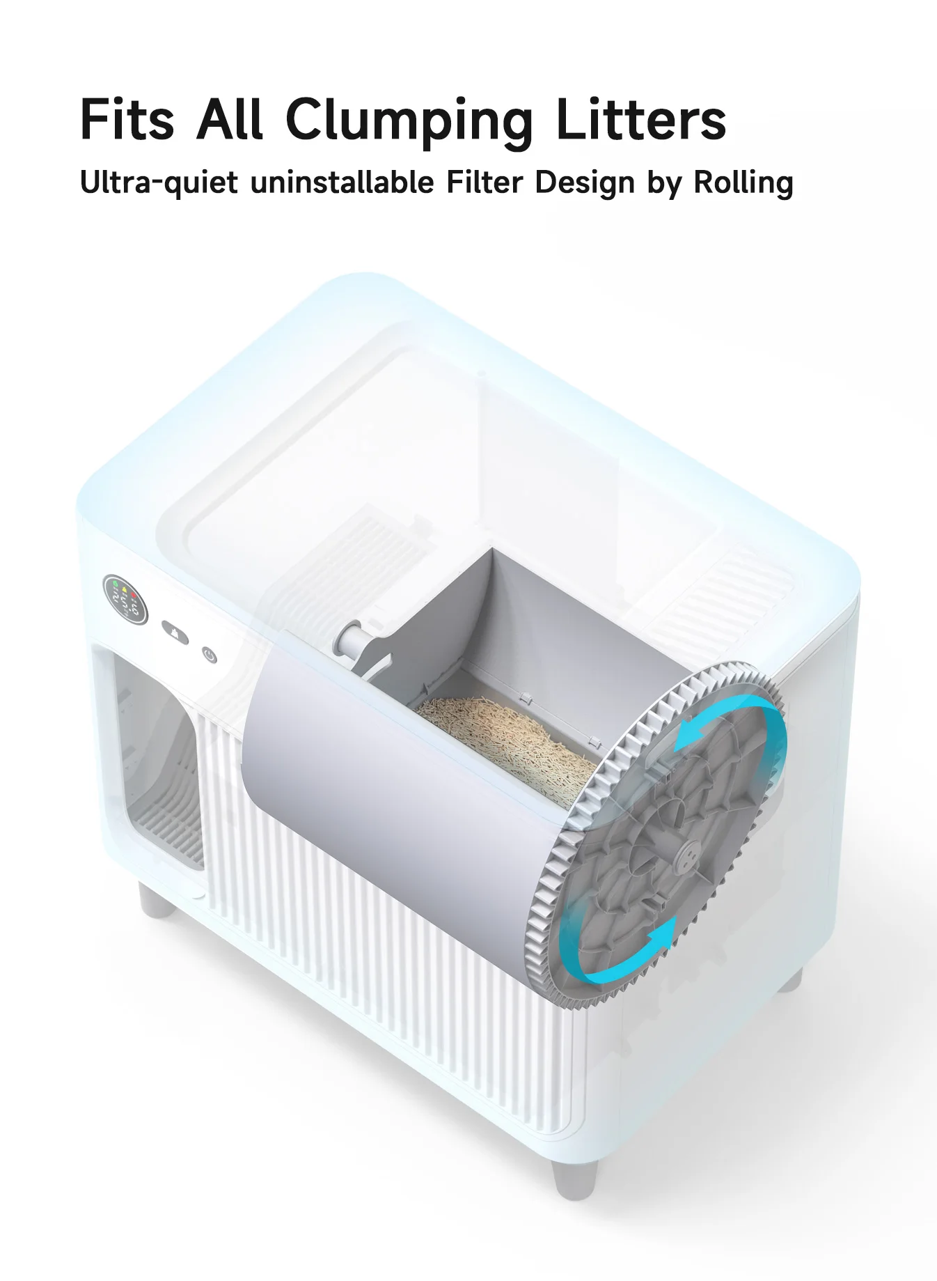 Luxury Large App Control Intelligent Smart Self Cleaning Portable Cat