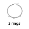 มี 3 ห่วง - สีเงินสตีล [เดี่ยว 2.7g]