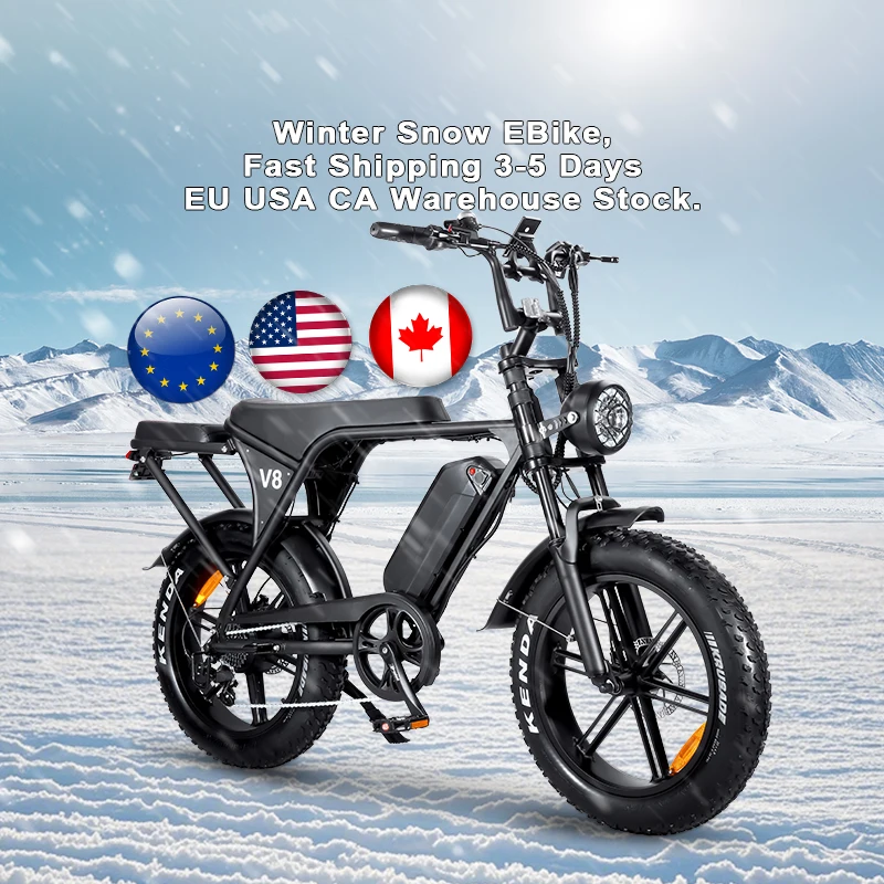 【SSS】V8 PRO MAX 電動アシスト自転車 OUXI V8 PRO Max 24-Inch Electric Fat Bike - Disc Brake System