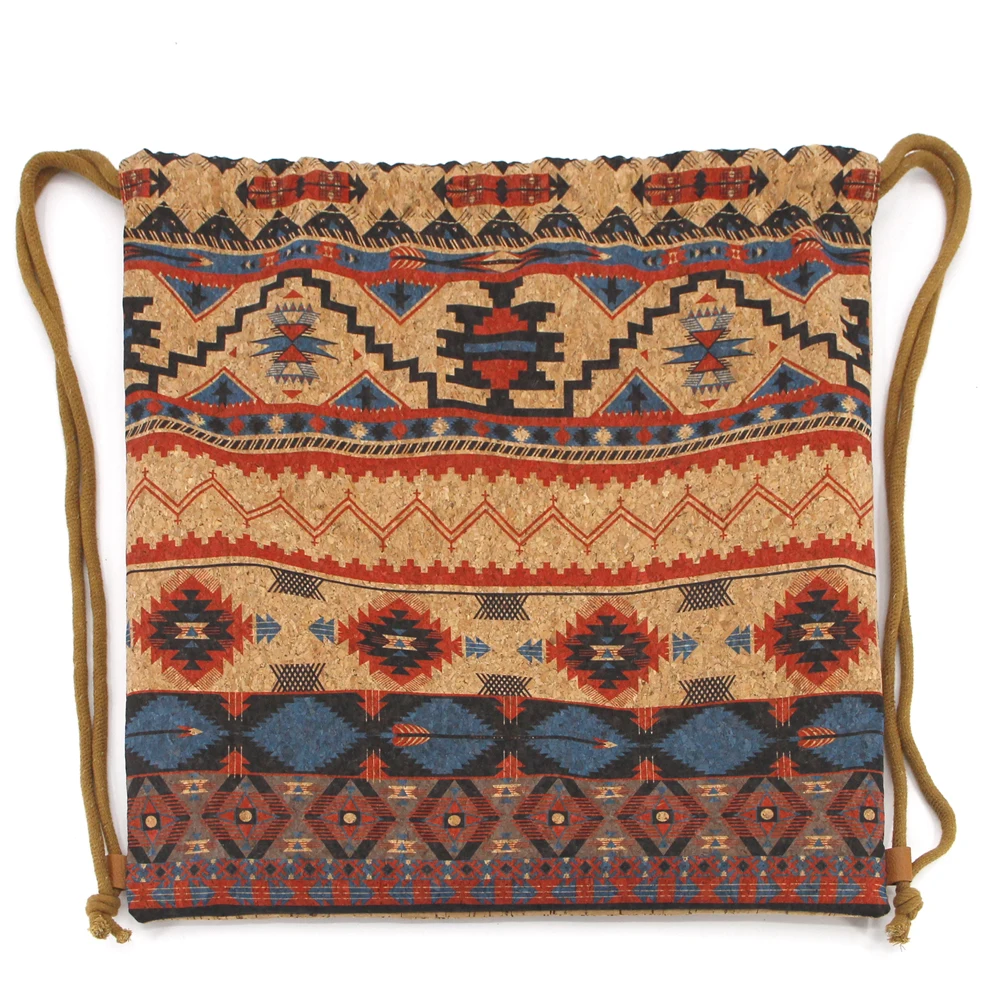 Cork Fabric For Bag Making Natural Vegan Eco Friendly Drawstring Bag
