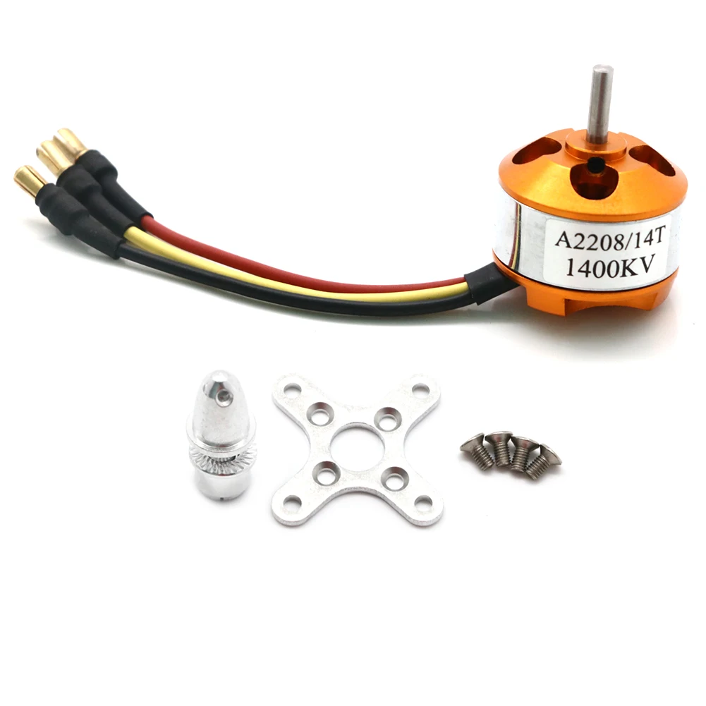 Moteur RC Sans Balais 3000KV Métal | Pour Drone Quadricoptère Avion Modèle Réduit | Haute Performance Argent