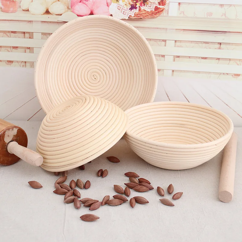 Форма для выпечки в европейском стиле, корзина из ферментированного ротанга, корзина из натурального ротанга для выпечки, корзина для хлеба