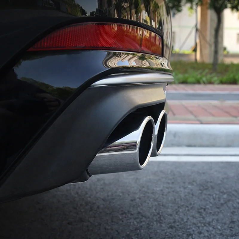 Heckdiffusor Für Audi A6 C8 2018+ - Schwarz Mit Auspuffblenden