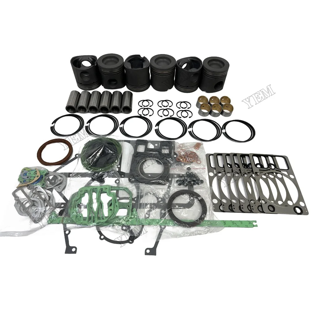 Engine Overhaul Kit With Piston Rings Cylinder Gaskets Fit for Deutz BF6M1015 Engine Parts 2