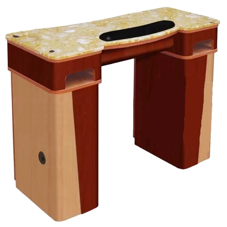 Bomacy Cheap Price Large Capacity Nail Salon Furniture Light Luxury Manicure Table With Marble