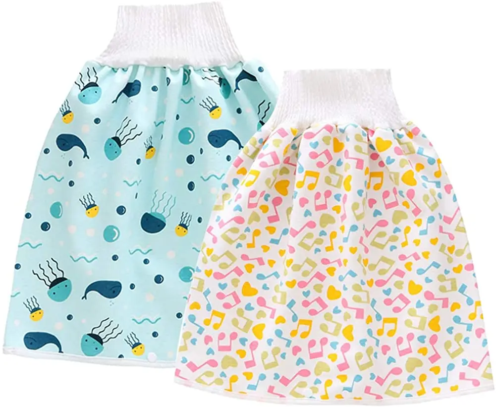 Новый дизайн 2 пачки детские тканевые подгузники; Юбки для новорожденных спальный для приучения к горшку брюки