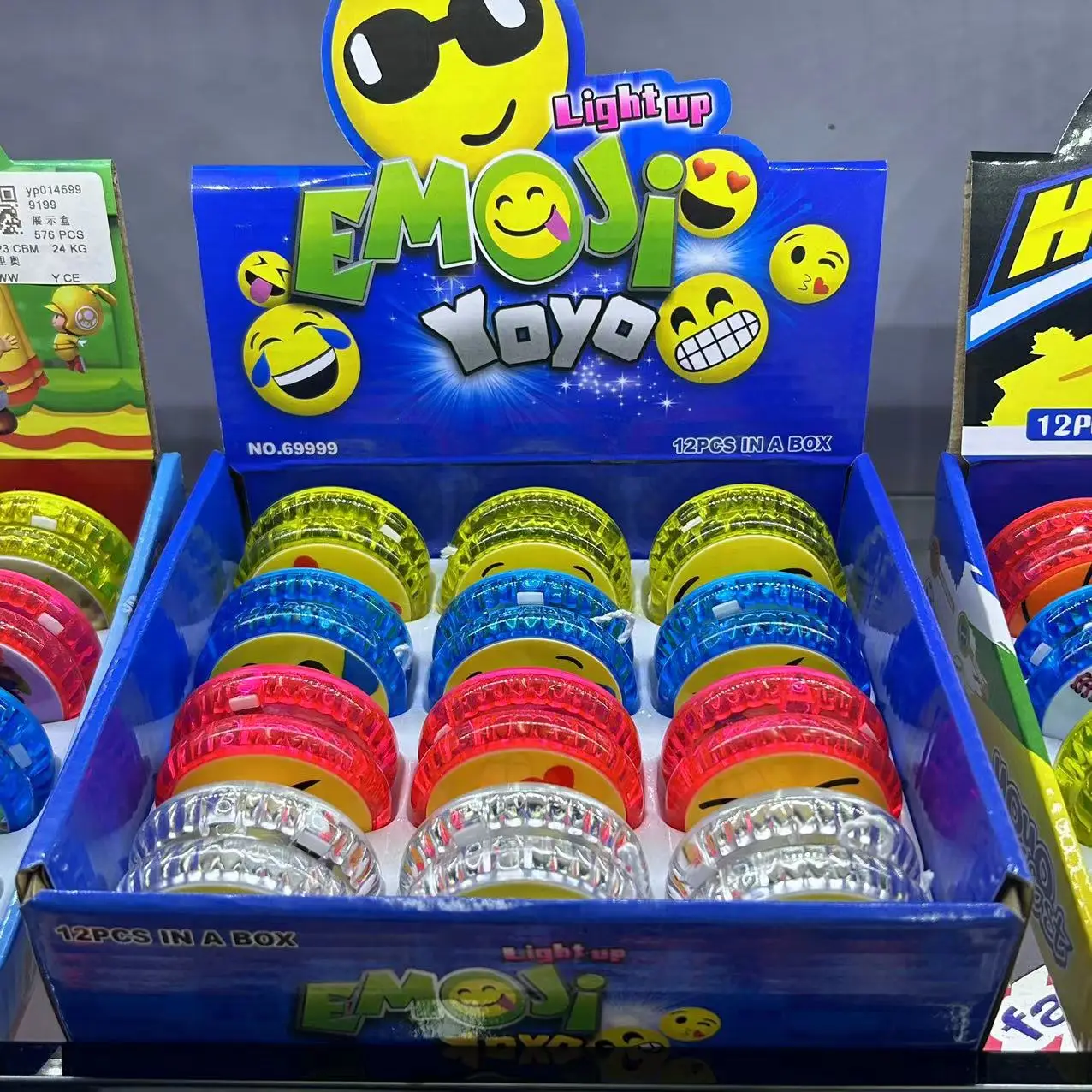 Недорогой подарок для детей Забавный йо-йо со светом разноцветная детская