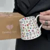 Dreamy flower mug-white + gift box