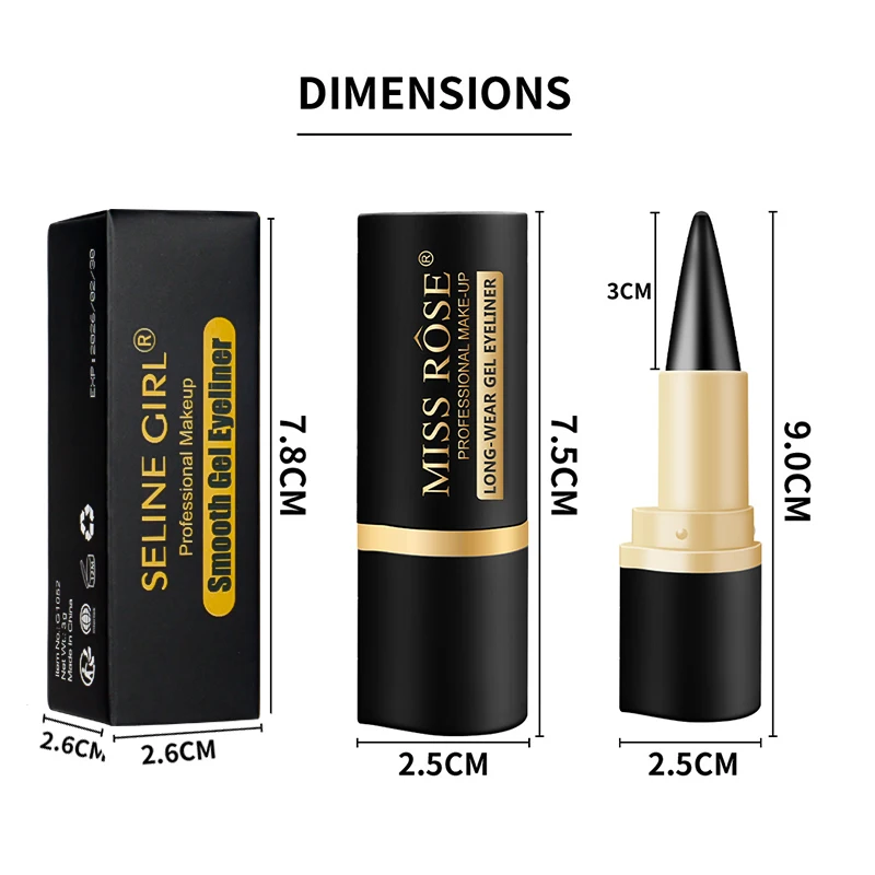 Seline Girl Matte Waterproof Eyeliner Pen - 4 Colors