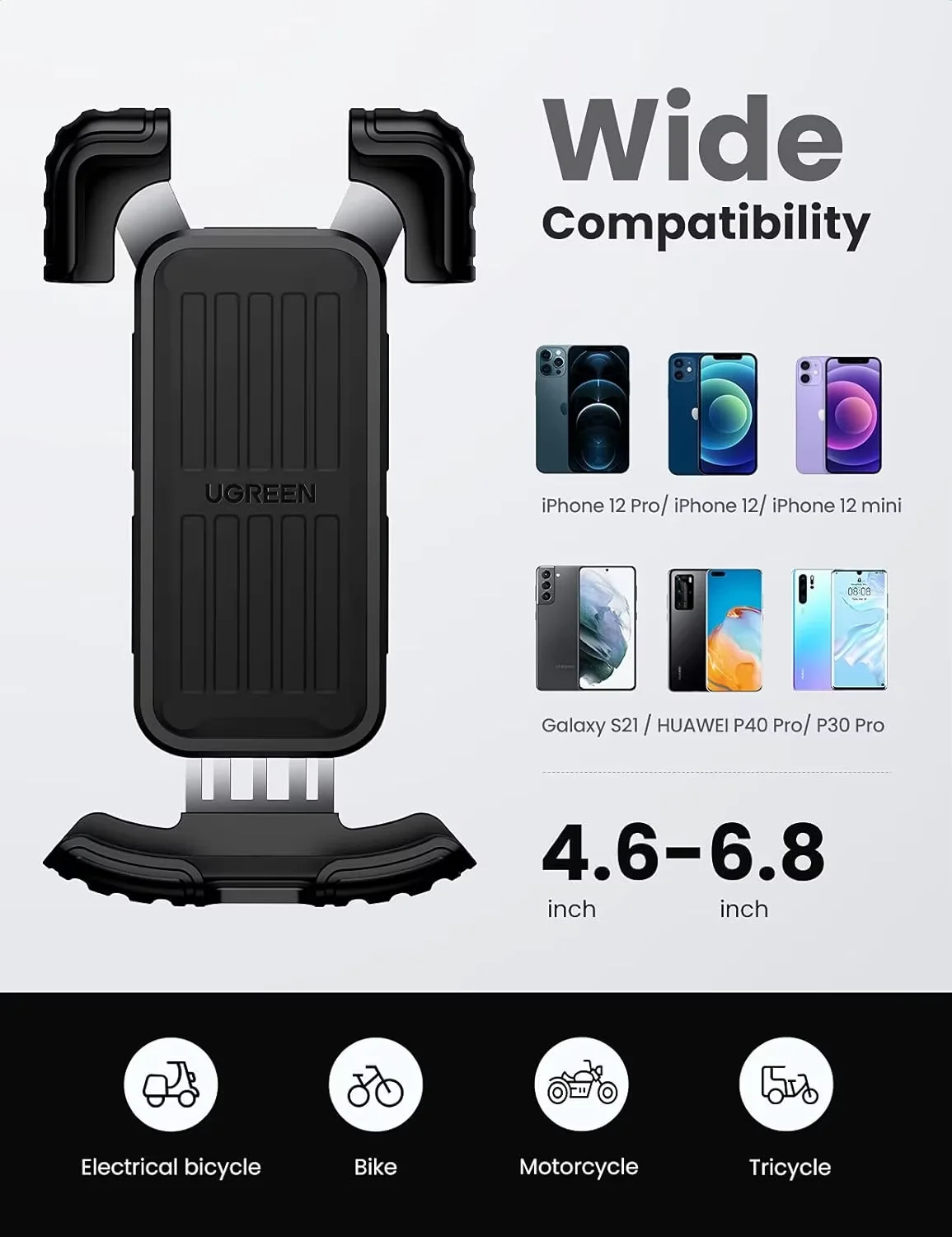 UGREEN LP494 (60548) Bike Phone Mount description image