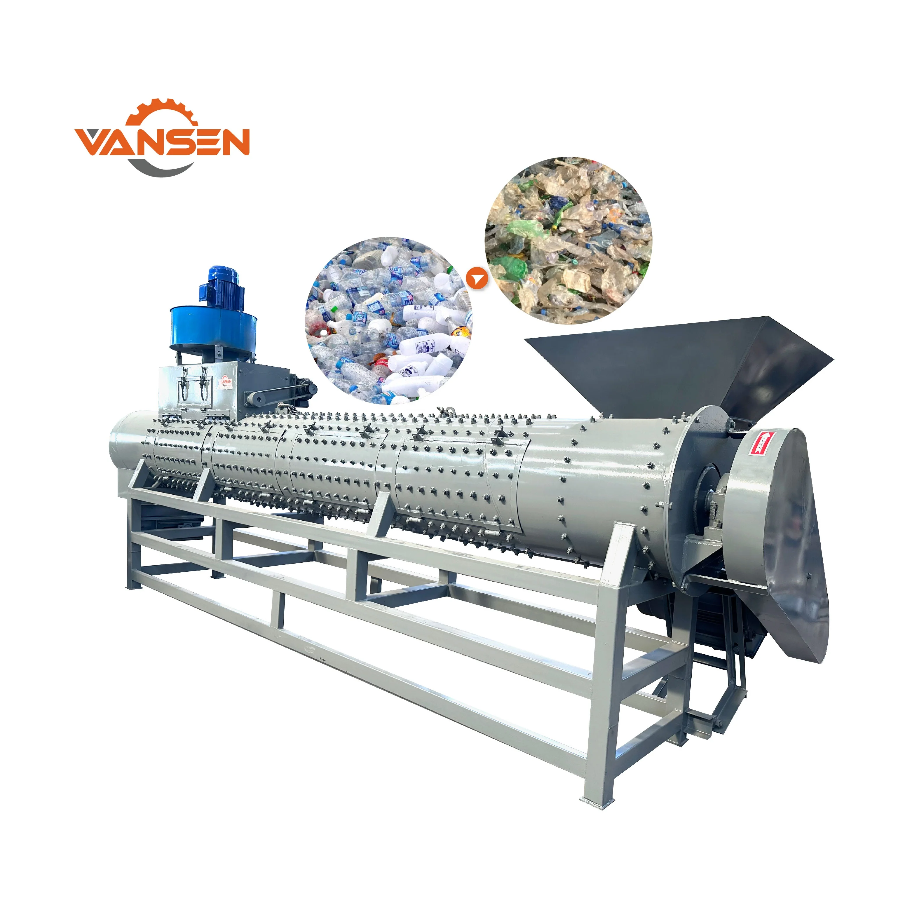 PE PP PET HDPE Label Separator Remover Plastic Recycling Machine Plastic Bottle Label Removing Machine