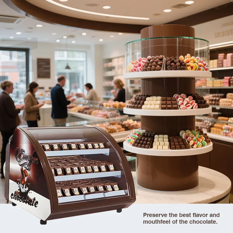 Meisda SC15 Mini Cheese Display Cooler 15L Small Showcase Mini Refrigerator White Standard Flat Promotional Chocolate Fridge