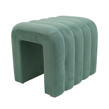 Fashion Custom Storage Ottoman Footstool Chair Velvet Ottoman Set