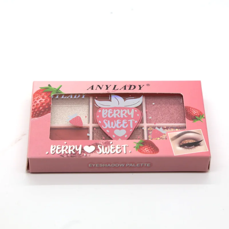 Anylady Shadow Supplier 6 Colors Eye Shadow Palette Private Label High ...