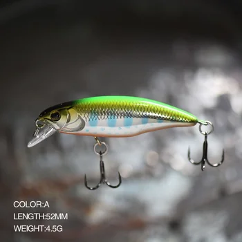 Japan Lure Minnow Crankbait 52mm 4.5g Isca Artificial Wobbler Fishing Lures Sinking Bass Trout Pesca Fishing Lure – Minnow – view 5