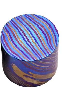 ティマスカス・ディスクプレート (チタン合金製ダマスカス) Timascus ティマスカス ダマスカスバーロッド タイタニウム合金 ASTM B 348