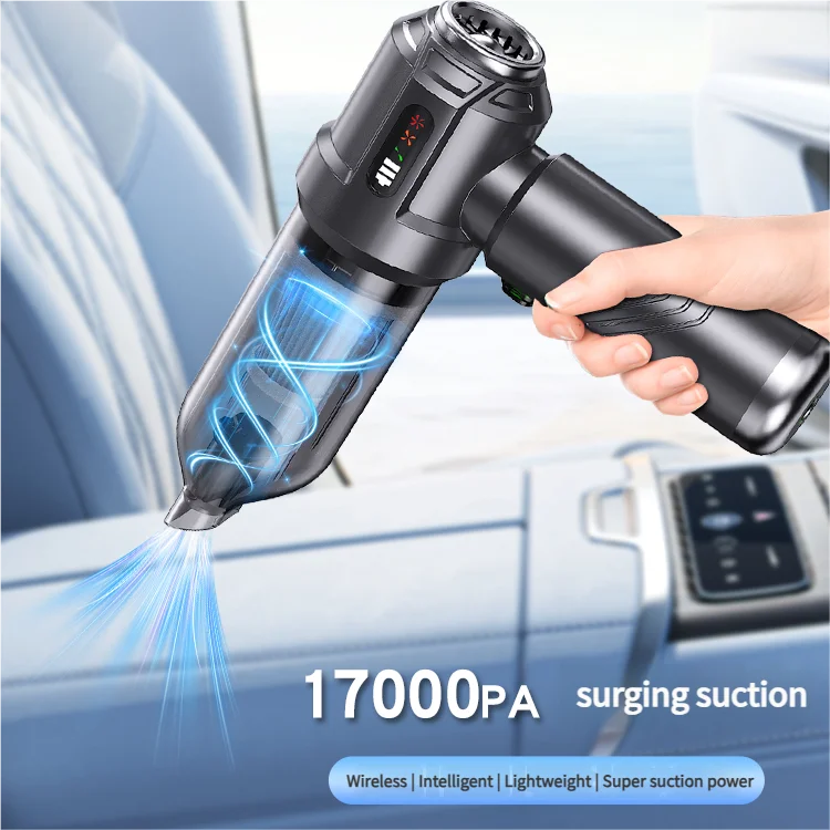2025 17000pa Handheld Portable Wireless Car Vacuum Cleaner High Power Cleaning Car Vacuum Cleaner