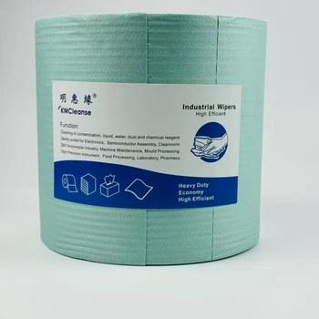 Kmcleanse MHY-1000 10mmX50m Square 300gsm Microfiber Cleaning Roll Dry Wipes Kitchen Thermal Application Made Polyester