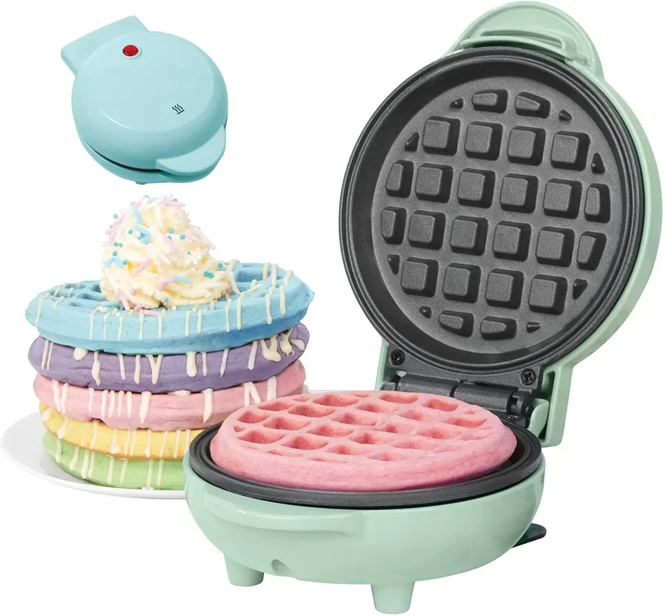 電気ミニワッフルメーカー3in1ポップケーキメーカー朝食用ハート