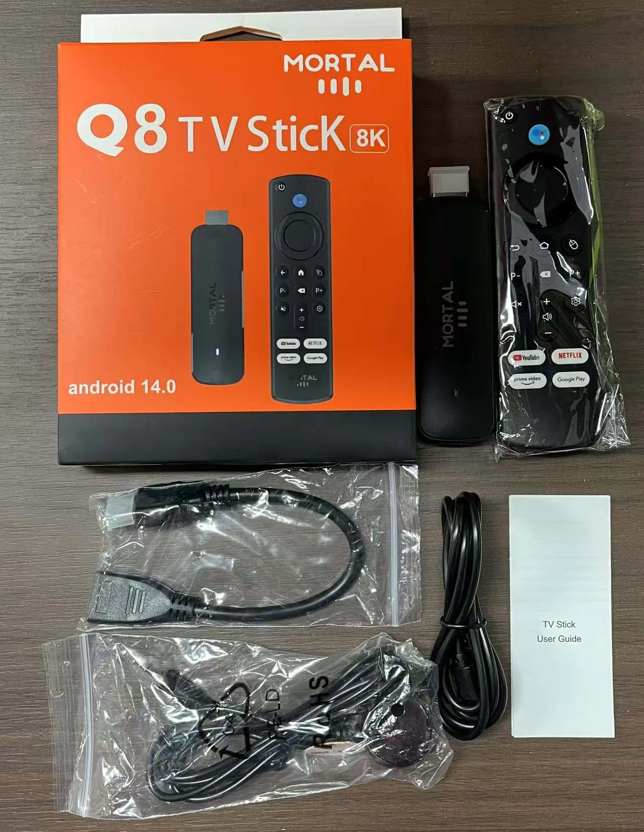 2025 Q8 Android 14.0 Smart TV Stick with Allwinner H313 - 4K