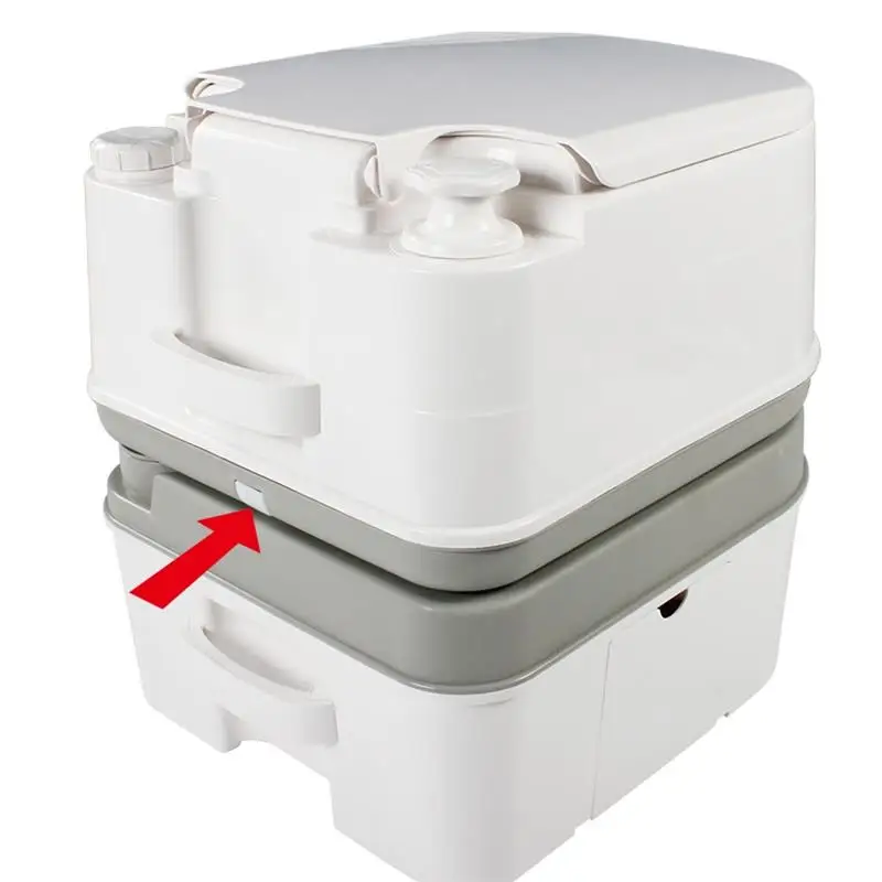 Caravan Accessories 20L Portable Camping Plastic RV Water Inlet Shower Toilet Combo for Boat Trailer Bathroom