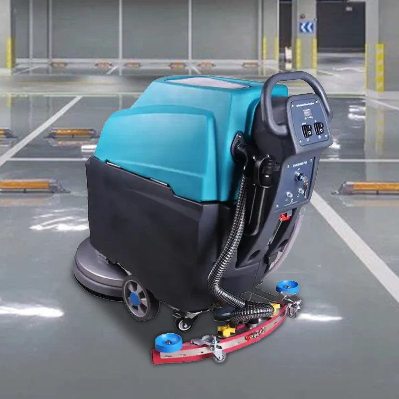 K2 Top Quality Compact Floor Scrubber Dryer Electric Walk Behind Scrubber for Shopping Mall