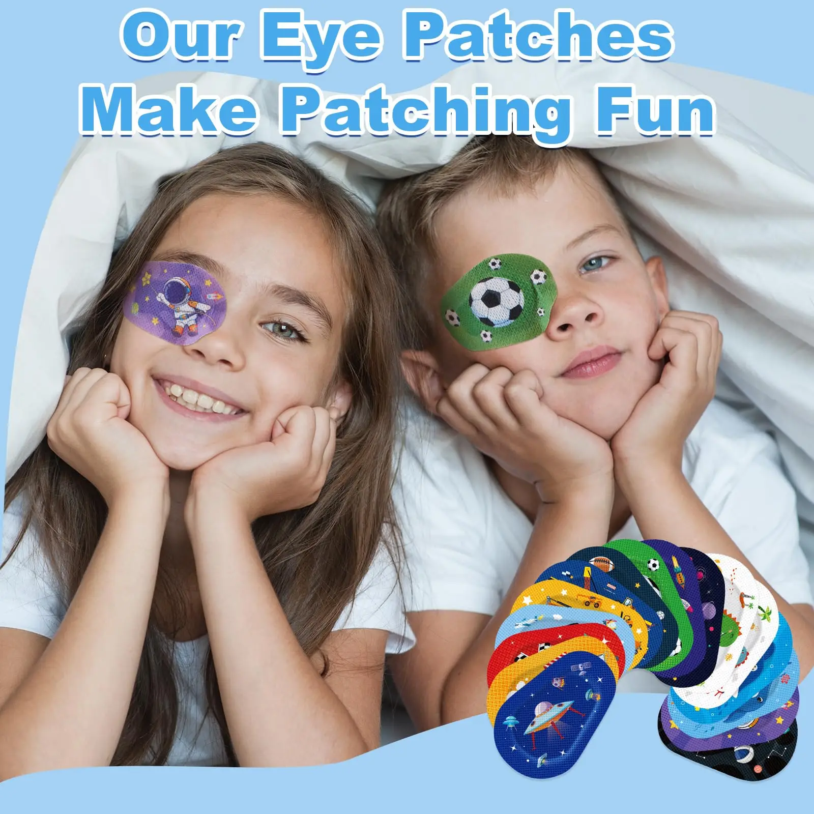 Regular Size Multi Styles Breathable Latex Free Disposable Eye Pad Blocking Light Eye Patches for Lazy Eye