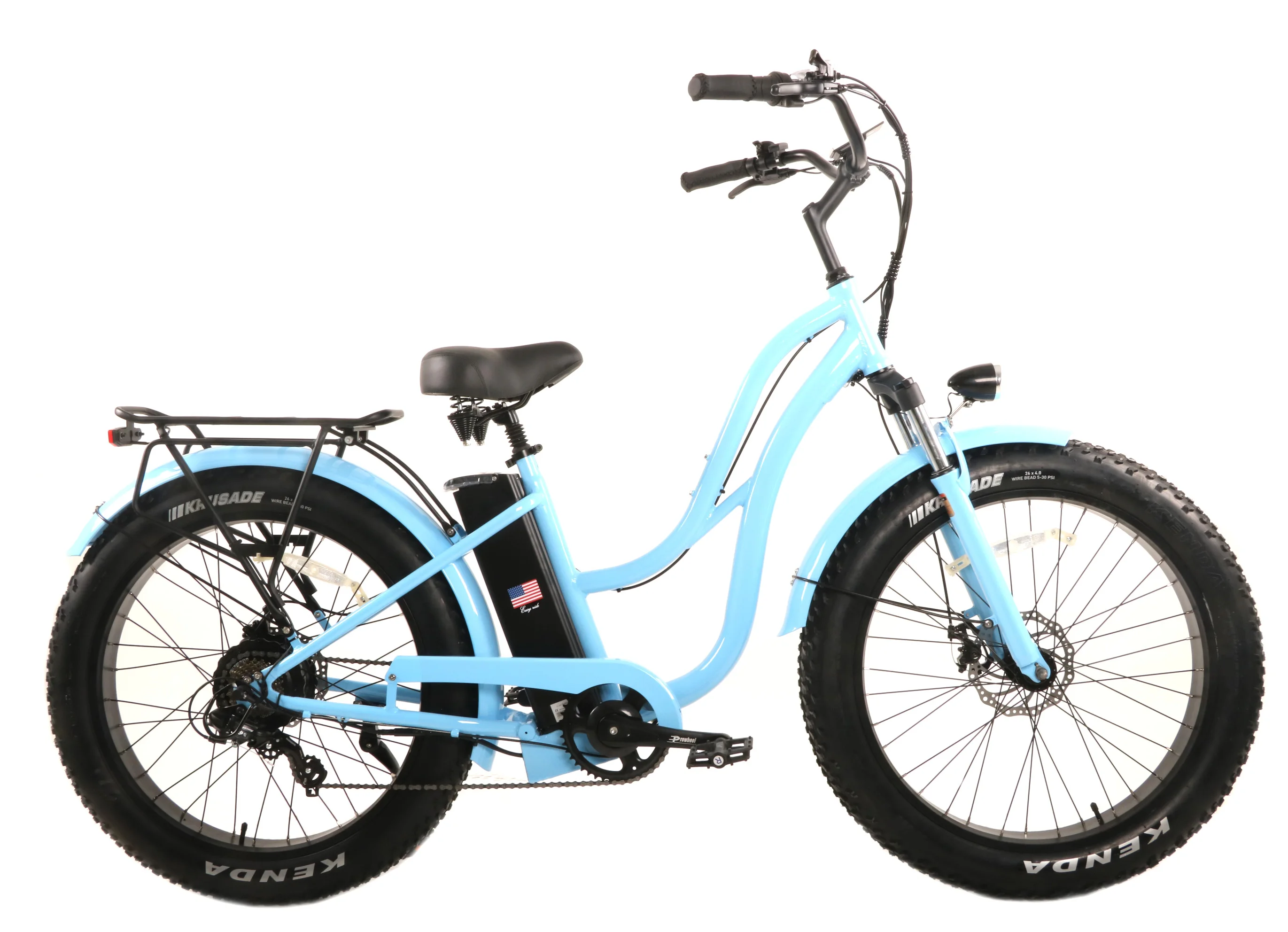 Fat Tire Electric Bike Disc Brake Folding Ebike for Women City EBike 750W  Rear Motor 26 Inch Beach Cruiser Electric Bike