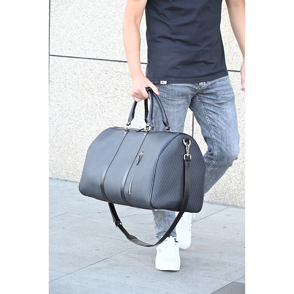 Custom Pattern Brand Designer Luxury Leather Classic Duffel Weekender
