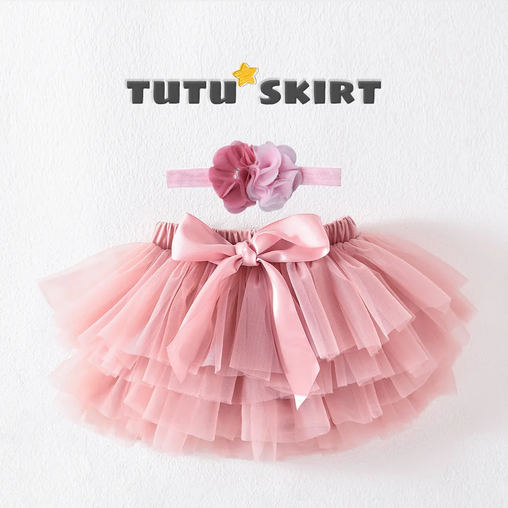 Tutu Rock Mit Stirnband Für Baby-Mädchen – Süßes Fotoshooting-Outfit In Vielen Farben