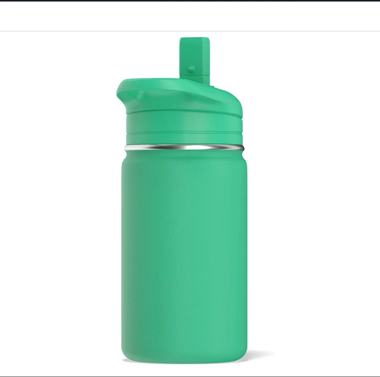 Hydrapeak Mini 14oz Kids Water Bottle With Straw Lid,Stainless Steel ...