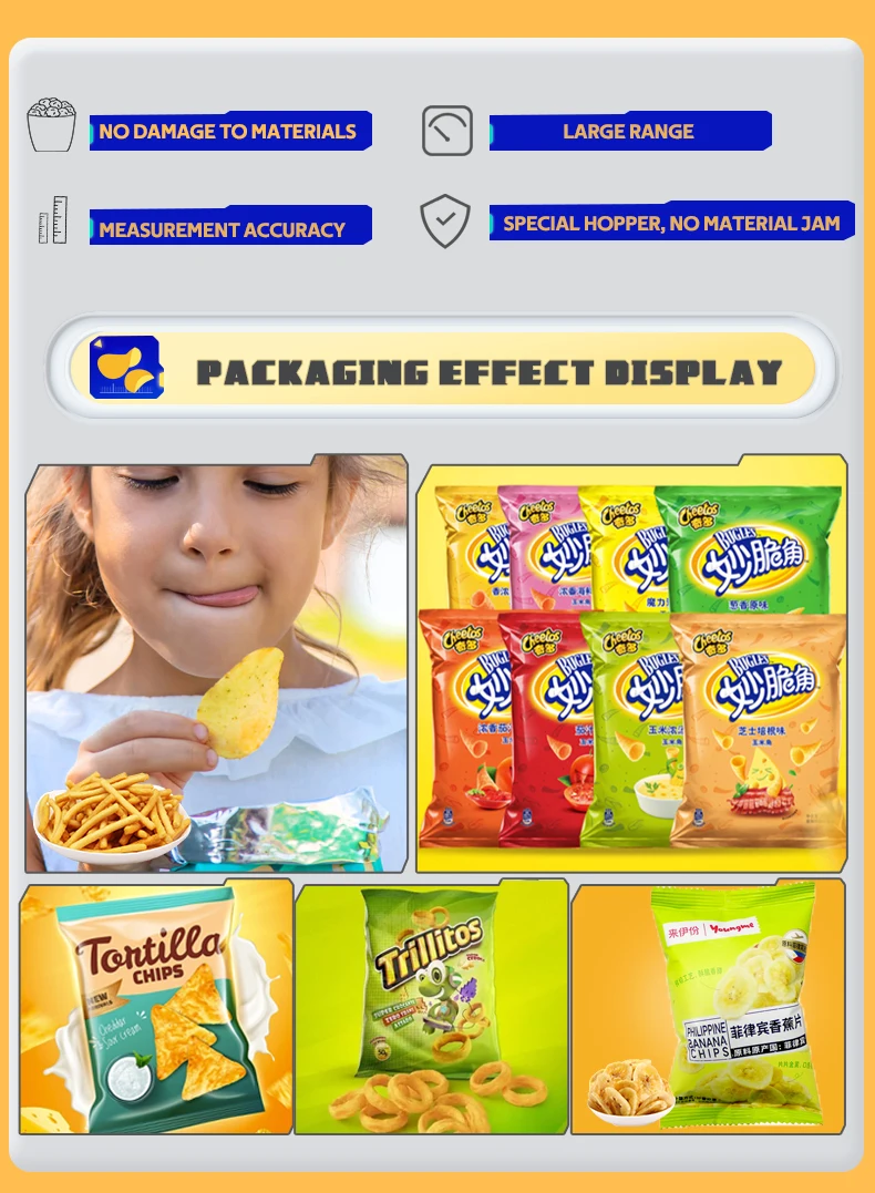 Automatic Nitrogen Crisps Potato Chips Microwave Popcorn Banana Chips