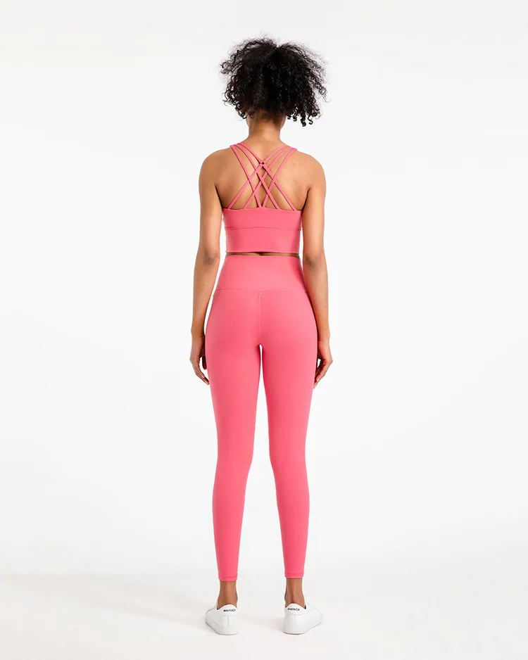 30 Colors 2 Piece Gym Activewear Workout Sports Bra Yoga Pants