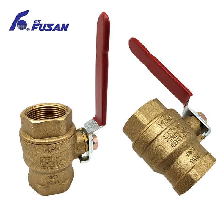 1/4 inch 1/2 inch 3/8 inch DN8 - DN100 China Factory High pressure Handle type ss Brass Gas Ball Val