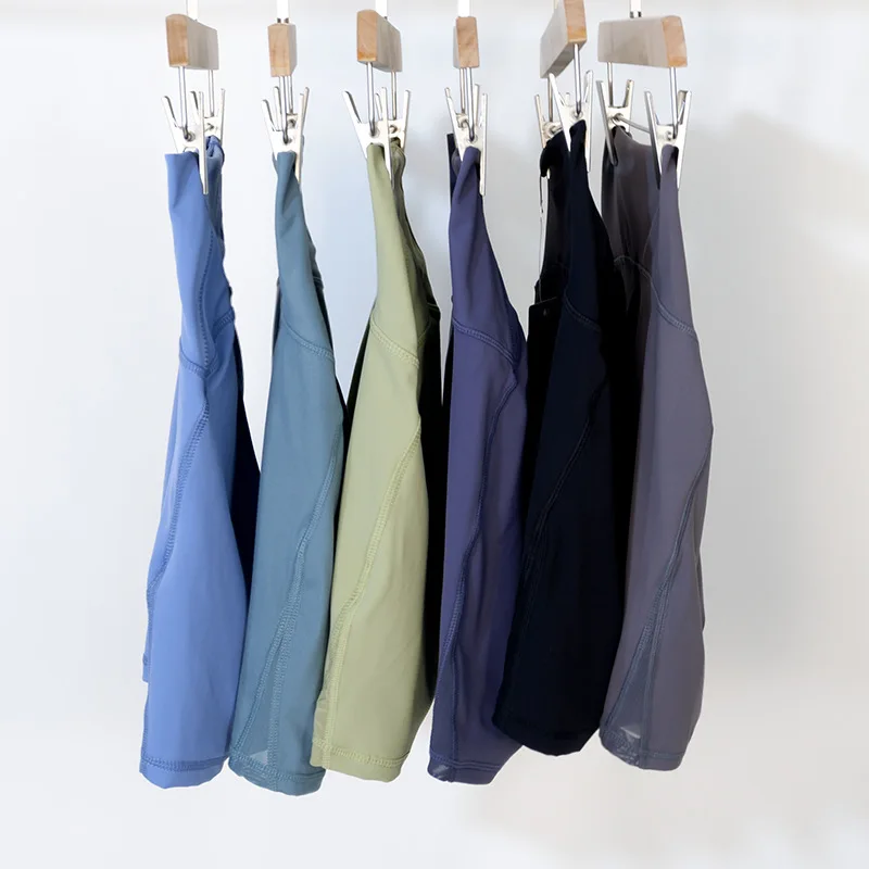 High-Waist Nylon Yoga Shorts with Tummy Control High-Elasticity for Cycling Running Fitn preview