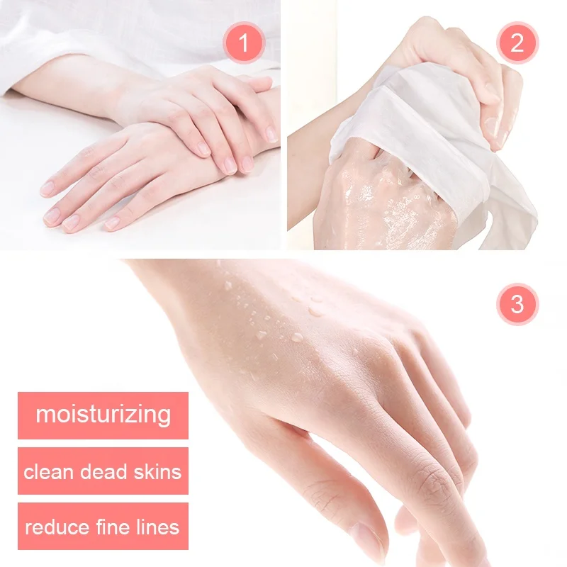 Частная торговая марка уход за кожей рук восстанавливающая Отбеливающая увлажняющая маска для рук