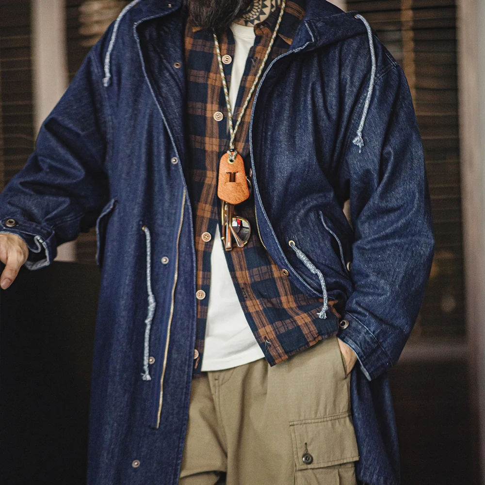 High-Quality Maden Men Trench Coat M51 Camouflage Hooded Parkas