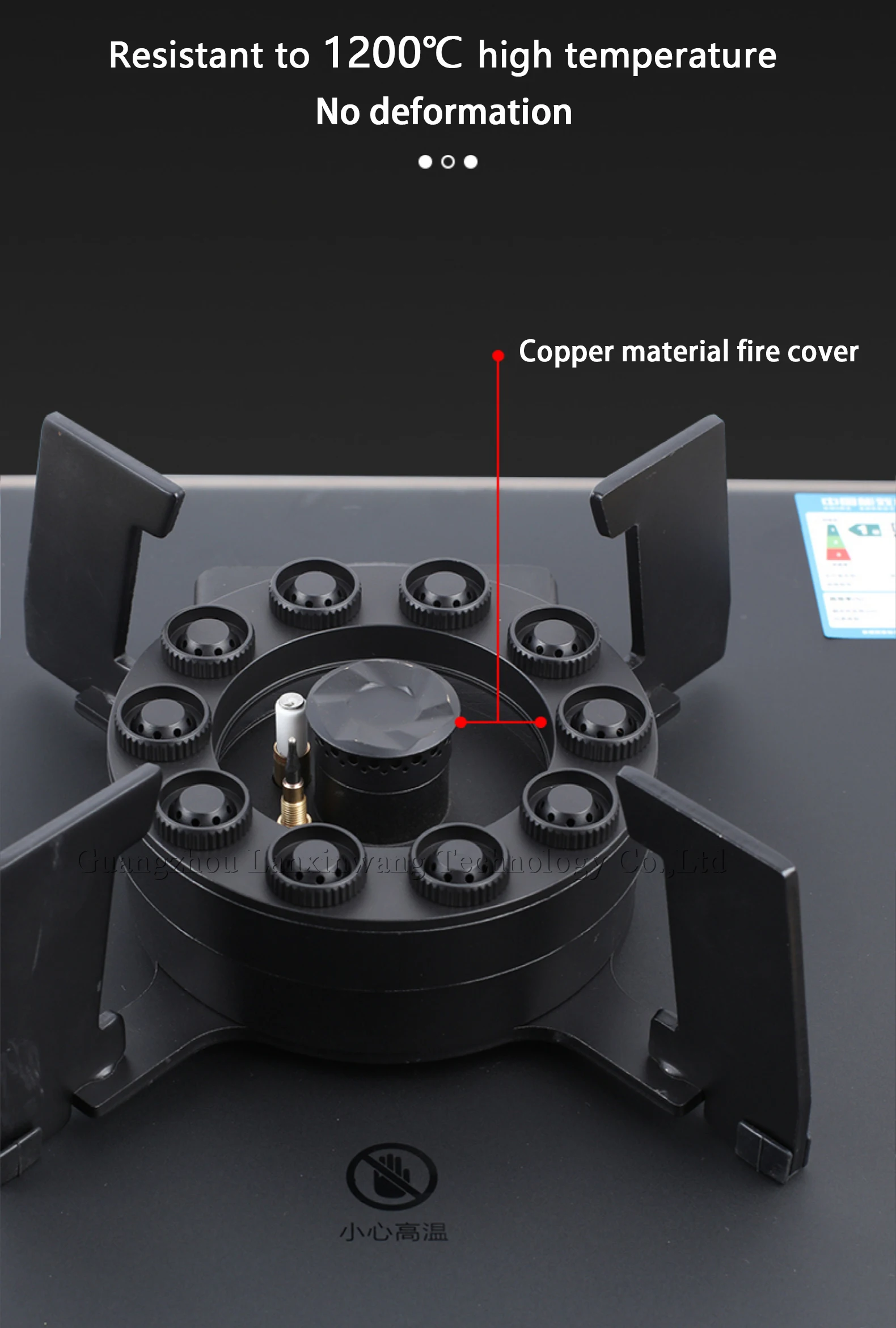 Hot Gas Stove Foldable Standard Double Head Flipup Easy To Clean Gas