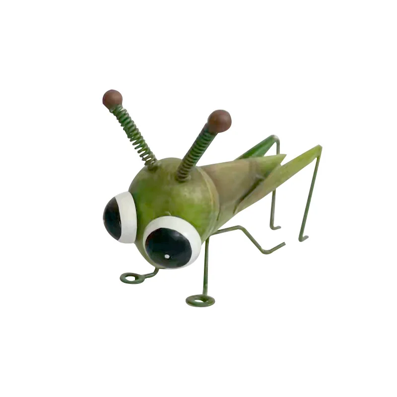  Green Cartoon Cricket Shape Metal Iron Crafts green