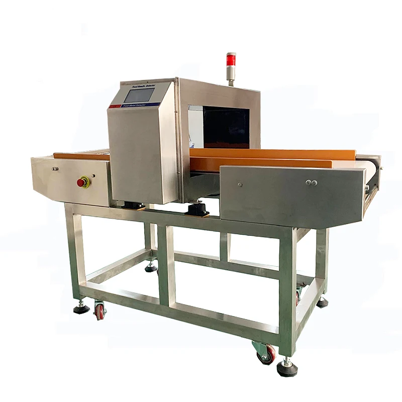 High Sensitivity Snacks Chicken Food Conveyor Belt Metal Detector