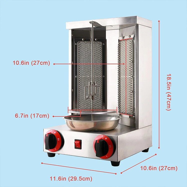 Gas Shawarma Machine Multifunctional Shawarma Toaster Machine Kitchen