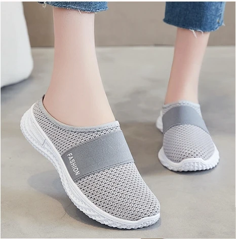 Fashion Shoes Flat Heel Zapatilla Zapatos Casuales Para Hombre Female Half Bag Sneakers Women Casual Shoes