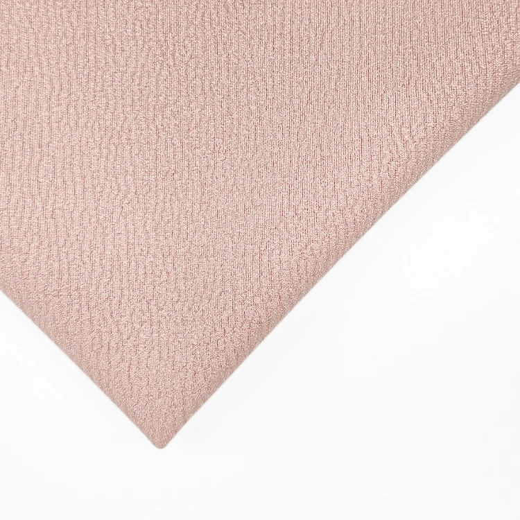 Plain Dyed Stretch Crepe Fabric for Dress, China Wholesale Polyester Thick Crepe Suede Fabrics for Sale/ manufacture