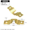 Gold horizontal and vertical strips hanging