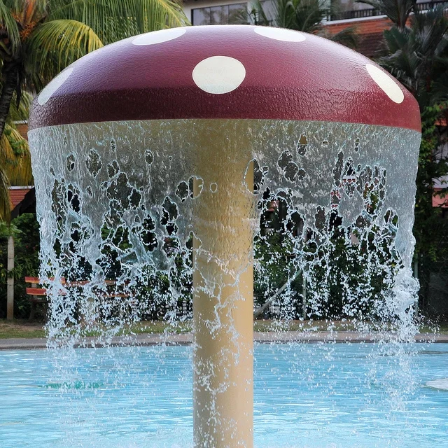 Acrylic Water Mushroom Outdoor Pool Shower - China Outdoor Pool Shower, SPA  Impactor