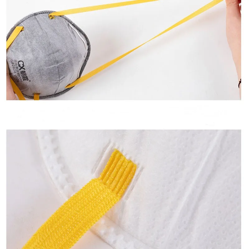 Dust protection Mask Ffp2 with Valve Head Straps Building Dust Masks 10pack White EN149 FFP3 Dust Mask Factory Prices