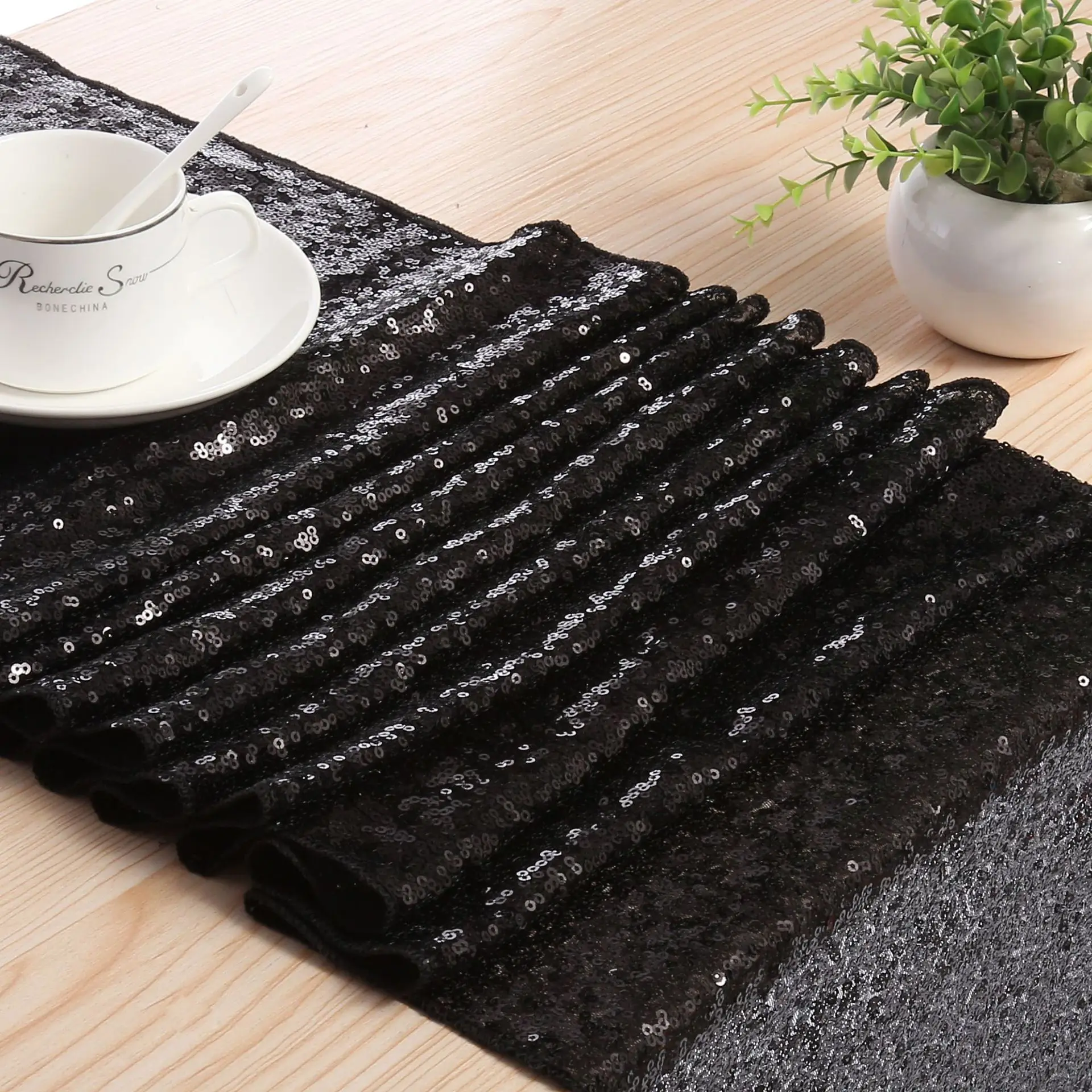 Оптовая продажа Лидер продаж настольная дорожка с блестками разных цветов 3 мм для свадебного