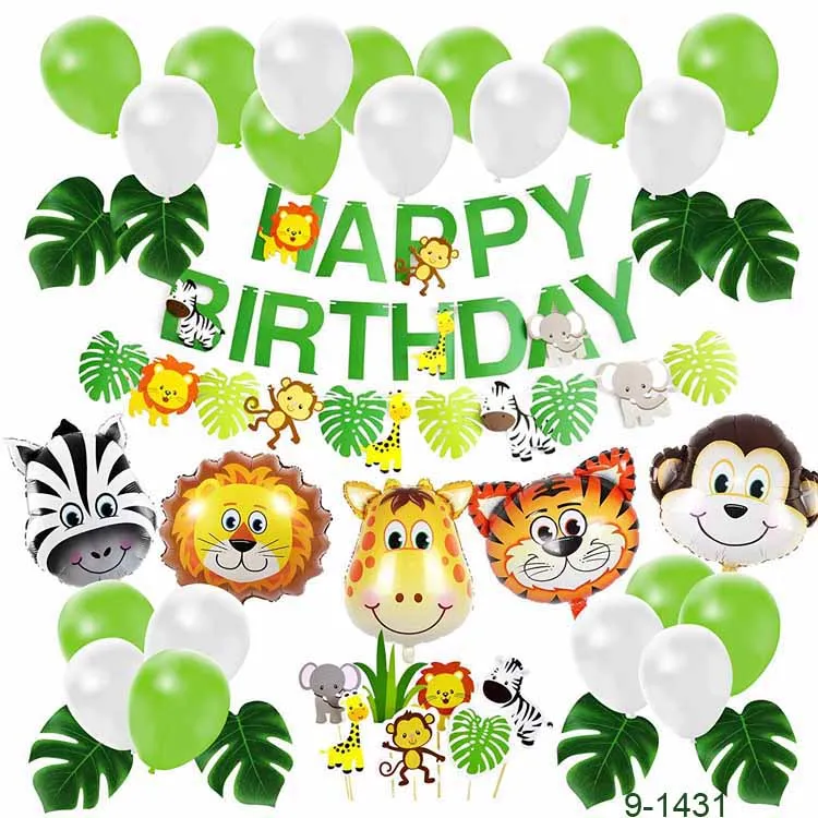 Jungle Theme Party Supplies Birthday Party Decoration Jungle Party Supplies  - Buy Jungle Theme Party Supplies,Jungle Safari Birthday Party Supplies,Animal  Themed Party Decoration Kit Product on 