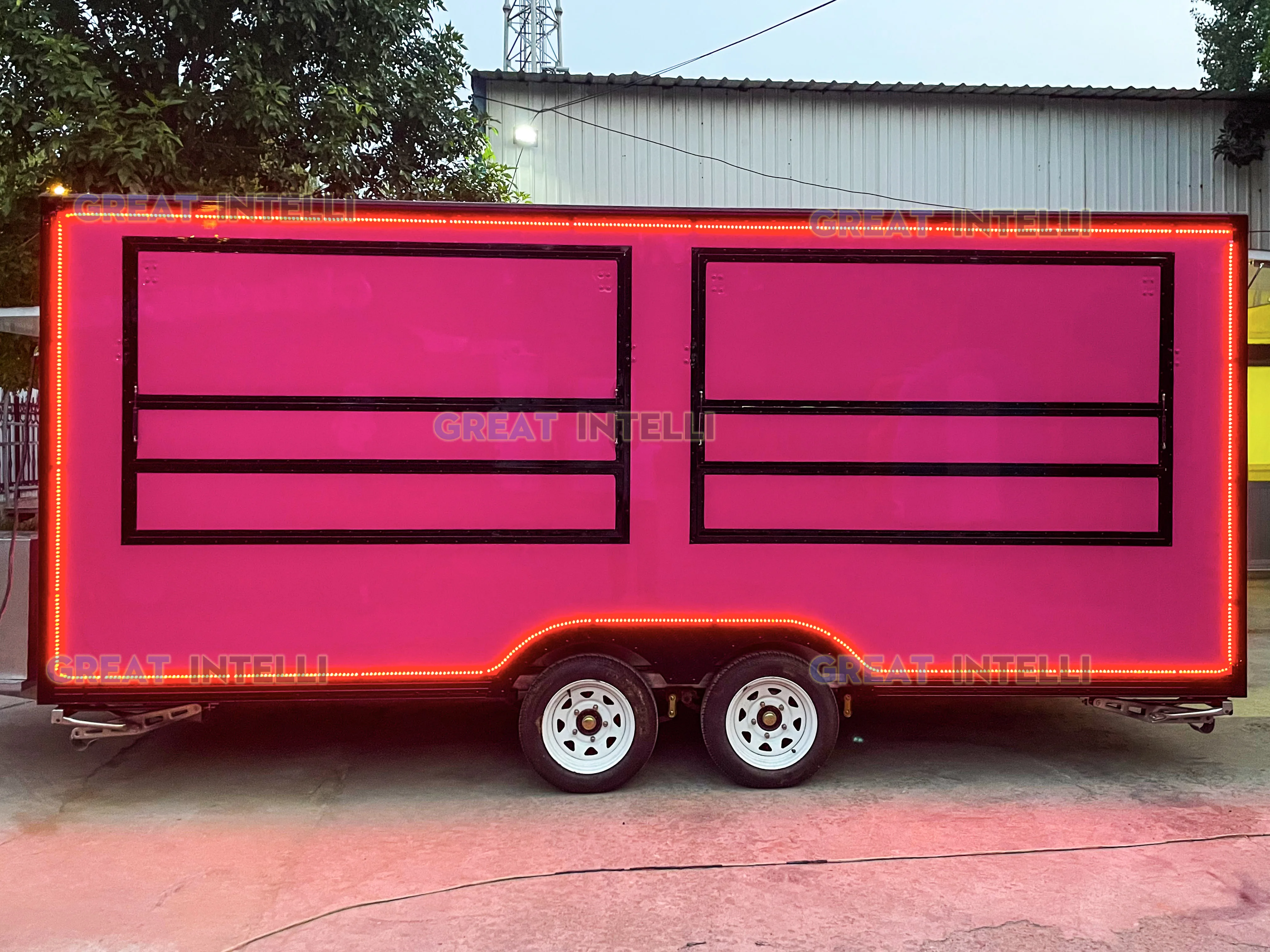 Full Equipment Mobile Foodtruck Outdoor Kitchen Concession Food Trailer